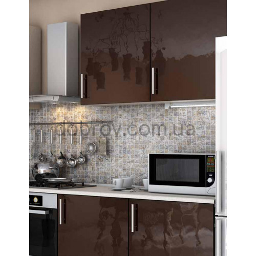 Кухня Гламур шоколадный глянец в Добров Меблі Кухня Гламур шоколадный глянец в Добров Меблі