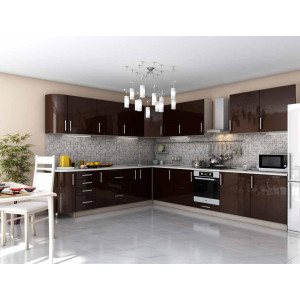 Кухня Гламур шоколадный глянец