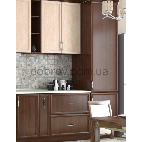 Кухня Контур дуб молочный и орех в Добров Меблі Кухня Контур дуб молочный и орех в Добров Меблі