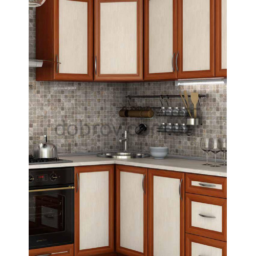 Кухня Контур яблоня локарна темная в Добров Меблі Кухня Контур яблоня локарна темная в Добров Меблі