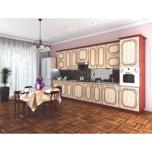 Кухня Платинум рельеф пастель