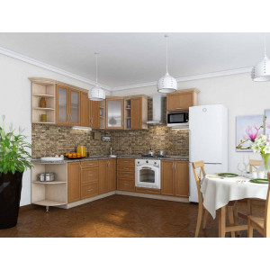 Кухня Контур ольха горная темная