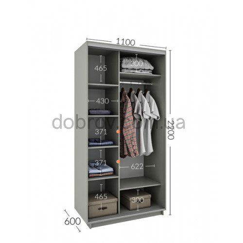 Купити Шафа-купе 110x60x220 в Добров Меблі Купити Шафа-купе 110x60x220 в Добров Меблі