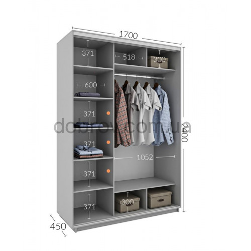 Купити Шафа-купе 170x60x240 в Добров Меблі Купити Шафа-купе 170x60x240 в Добров Меблі