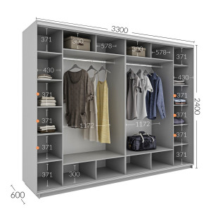 Шафа-купе 330x60x240