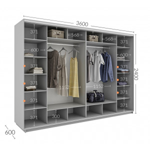 Шафа-купе360x60x240