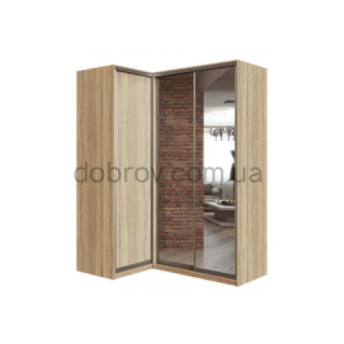 Купити Приставна шафа-купе Гарант 130x60x220 см в Добров Меблі Купити Приставна шафа-купе Гарант 130x60x220 см в Добров Меблі