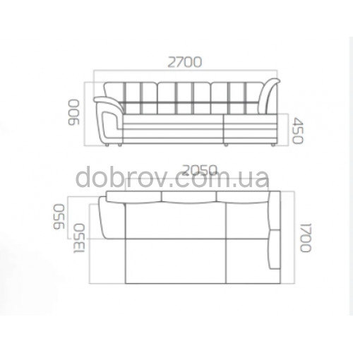 Купити Диван Бароко кутовий в Добров Меблі Купити Диван Бароко кутовий в Добров Меблі