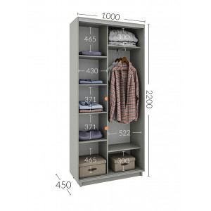 Шафа-купе 100x45x220