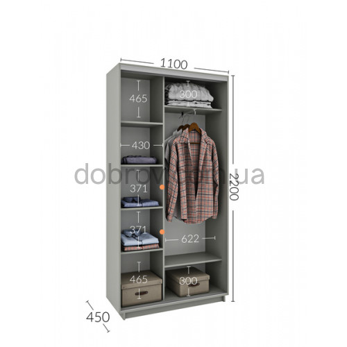 Купити Шафа-купе 110x45x220 в Добров Меблі Купити Шафа-купе 110x45x220 в Добров Меблі
