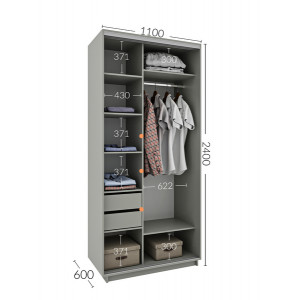 Шафа-купе 110x60x240