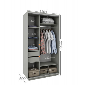 Шафа-купе 120x60x220