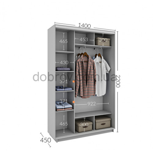 Шкаф-купе 140x45x220 в Добров Меблі Шкаф-купе 140x45x220 в Добров Меблі