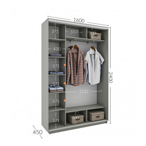 Шафа-купе 160x45x240