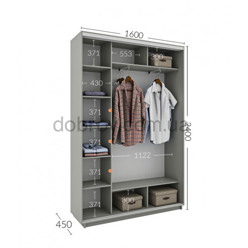 Купити Шафа-купе 160x45x240 в Добров Меблі Купити Шафа-купе 160x45x240 в Добров Меблі