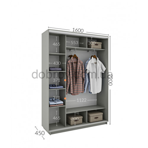 Шкаф-купе 160x45x220 в Добров Меблі Шкаф-купе 160x45x220 в Добров Меблі