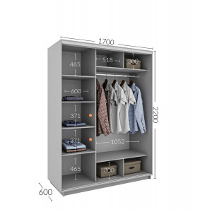Шафа-купе 170x60x220