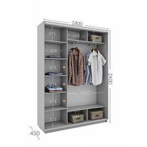 Шкаф-купе 180x45x240