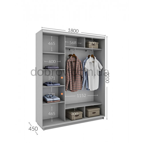 Купити Шафа-купе 180x45x220 в Добров Меблі Купити Шафа-купе 180x45x220 в Добров Меблі