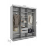 Купити Шафа-купе 210x45x240 в Добров Меблі Купити Шафа-купе 210x45x240 в Добров Меблі
