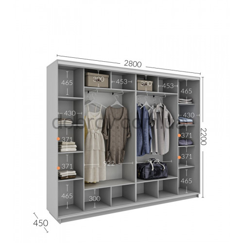 Купити Шафа-купе 280x45x220 в Добров Меблі Купити Шафа-купе 280x45x220 в Добров Меблі