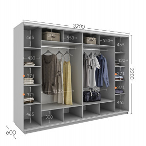 Шафа-купе 320x60x220