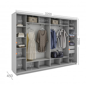 Шафа-купе 320x45x220