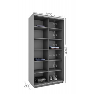 Шкаф-купе Практик 22 120x60x240