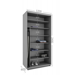 Шкаф-купе Практик 23 120x60x240