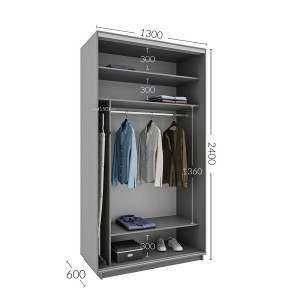 Шкаф-купе Практик 32 130x60x240