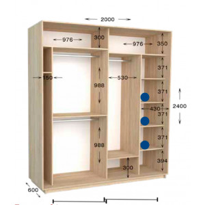 Шкаф-купе Практик 82 200x60x240
