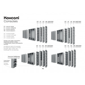 Угловой шкаф-купе 110x110x240