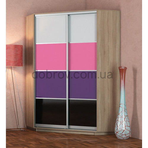 Угловой шкаф-купе 130x130x240 в Добров Меблі Угловой шкаф-купе 130x130x240 в Добров Меблі