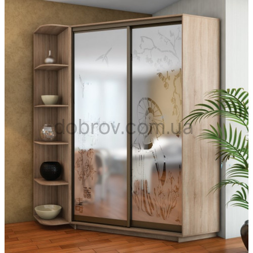 Купити Кутова шафа-купе 130x130x240 в Добров Меблі Купити Кутова шафа-купе 130x130x240 в Добров Меблі