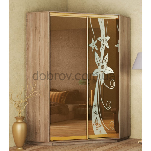 Купити Кутова шафа-купе 140x140x240 в Добров Меблі Купити Кутова шафа-купе 140x140x240 в Добров Меблі