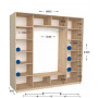 Шкаф-купе Практик 131/4 260x60x240 в Добров Меблі Шкаф-купе Практик 131/4 260x60x240 в Добров Меблі