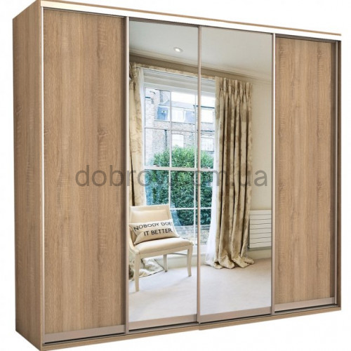 Шкаф-купе Практик 132/4 260x60x240 в Добров Меблі Шкаф-купе Практик 132/4 260x60x240 в Добров Меблі