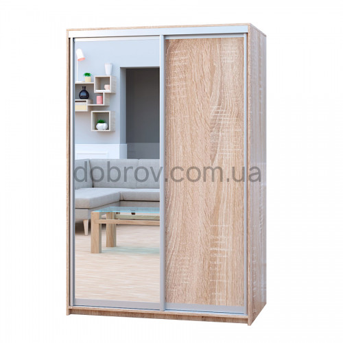 Шкаф-купе Практик 117/2 240x60x240 в Добров Меблі Шкаф-купе Практик 117/2 240x60x240 в Добров Меблі