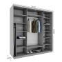 Шкаф-купе Практик 119/3 240x60x240 в Добров Меблі Шкаф-купе Практик 119/3 240x60x240 в Добров Меблі