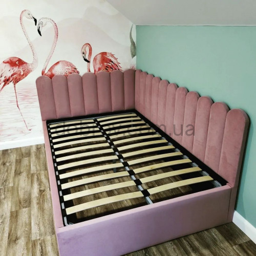 Кровать Фиона угловая детская 90х200 в Добров Меблі Кровать Фиона угловая детская 90х200 в Добров Меблі