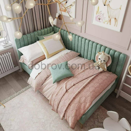 Кровать Фиона угловая детская 90х200 в Добров Меблі Кровать Фиона угловая детская 90х200 в Добров Меблі