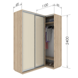 Приставной шкаф-купе Гарант 110x60x240 см