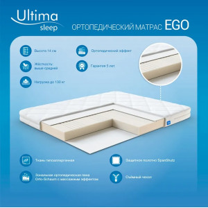 Матрац Ego Ultima Sleep Безпружинний