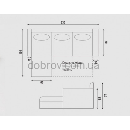 Диван Греция угловой в Добров Меблі Диван Греция угловой в Добров Меблі