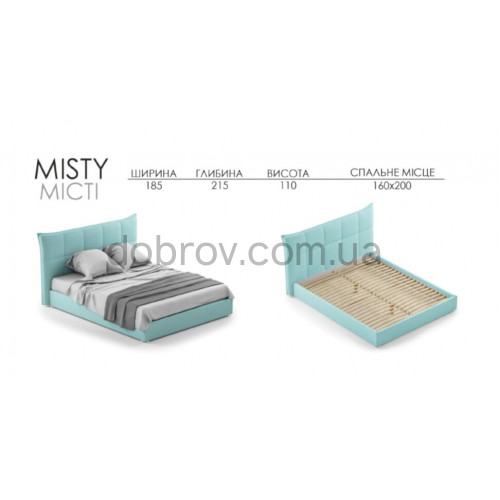 Кровать Мисти 140х200 см двуспальная в Добров Меблі Кровать Мисти 140х200 см двуспальная в Добров Меблі