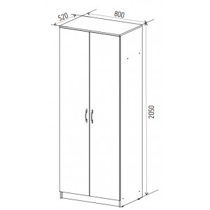 Шафа розпашна Сімпл 2Д
