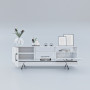 Купити Тумба Геометрія з дверцятами та ящиком 180 см Біла в Добров Меблі Купити Тумба Геометрія з дверцятами та ящиком 180 см Біла в Добров Меблі
